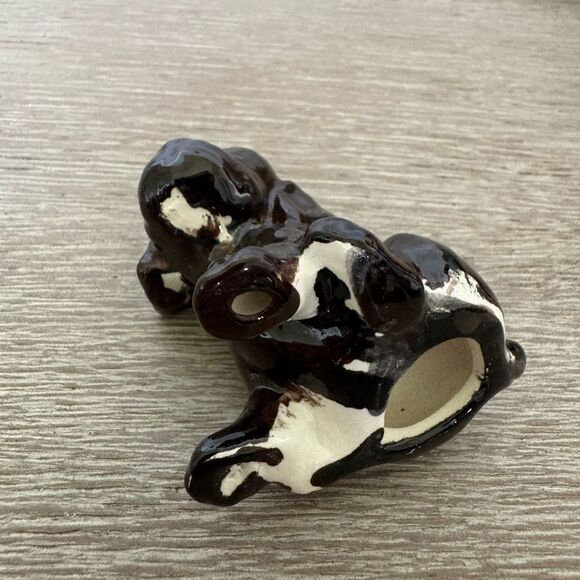 Chocolate Lab Puppy Dog Vintage Ceramic Figurine - Picture 4 of 4